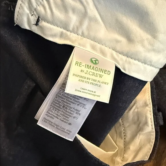 J. Crew Men's Dark Blue Flannel trousers - Picture 10 of 11